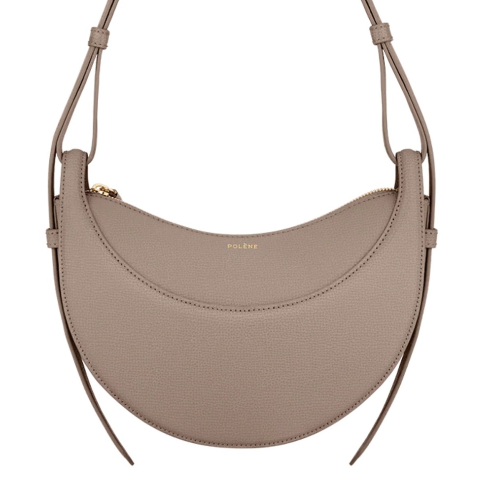 Taupe Crescent Crossbody Bag - Women